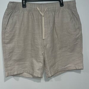 St.Johns Bay 2XLT Men’s  Textured Cotton Khaki Shorts 9” Inseam